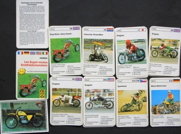 Schmid Spiele "Supermotos" 1974 Cardgame (1780)